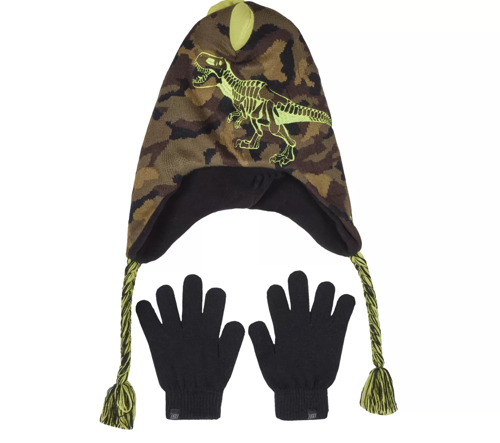 Camouflage T-rex Hat and Glove Set | Skechers Discount