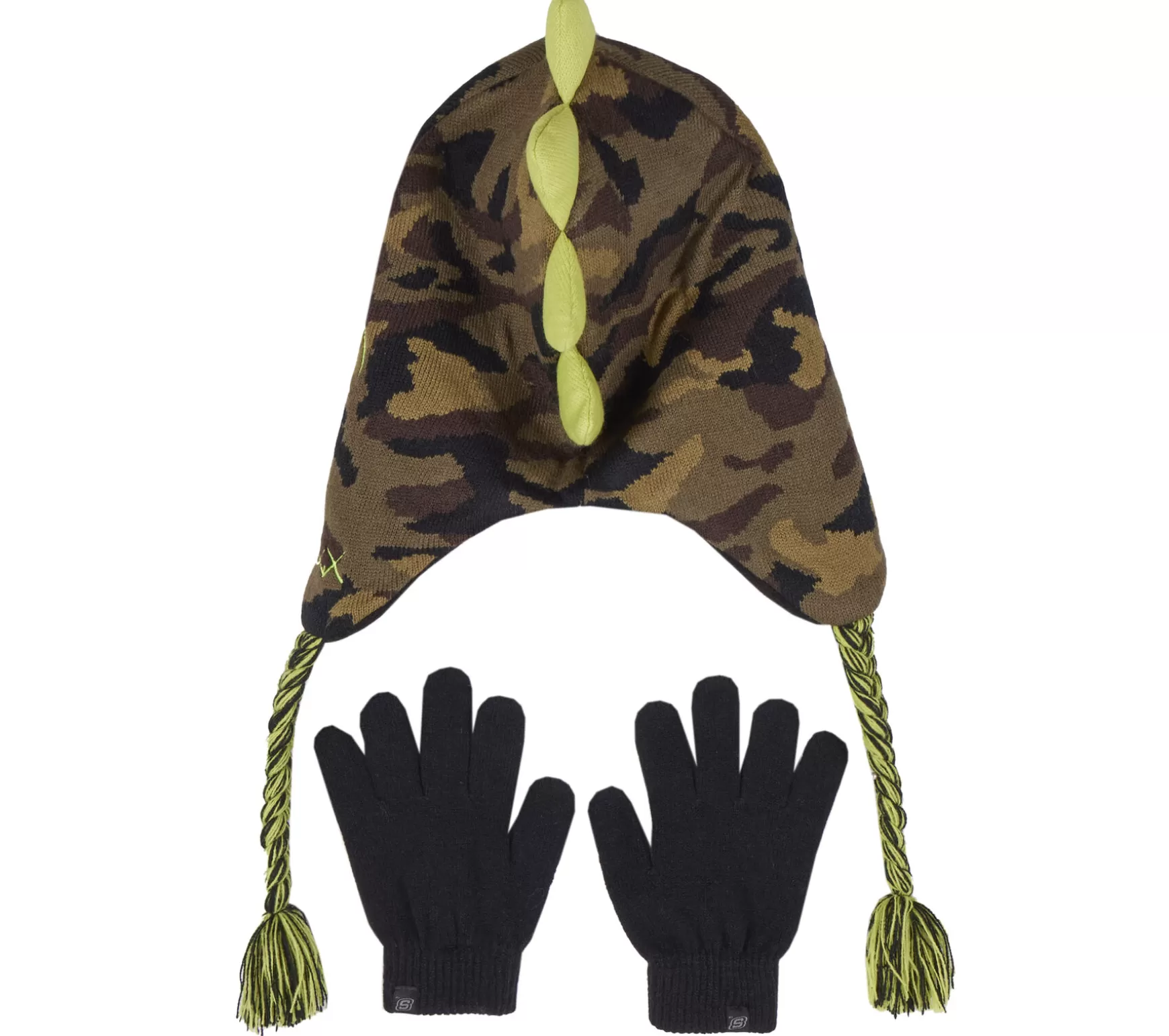 Camouflage T-rex Hat and Glove Set | Skechers Discount