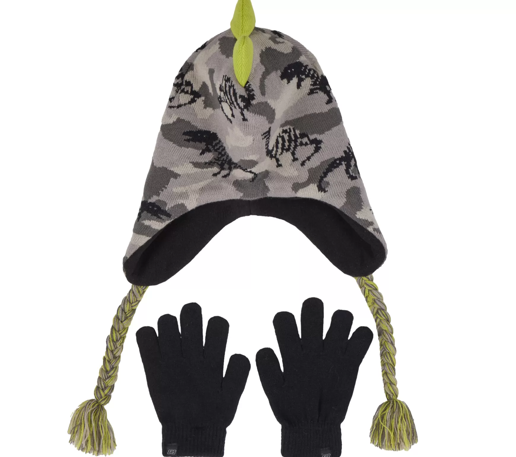 Dino Camo Jacquard Hat and Glove Set | Skechers Discount