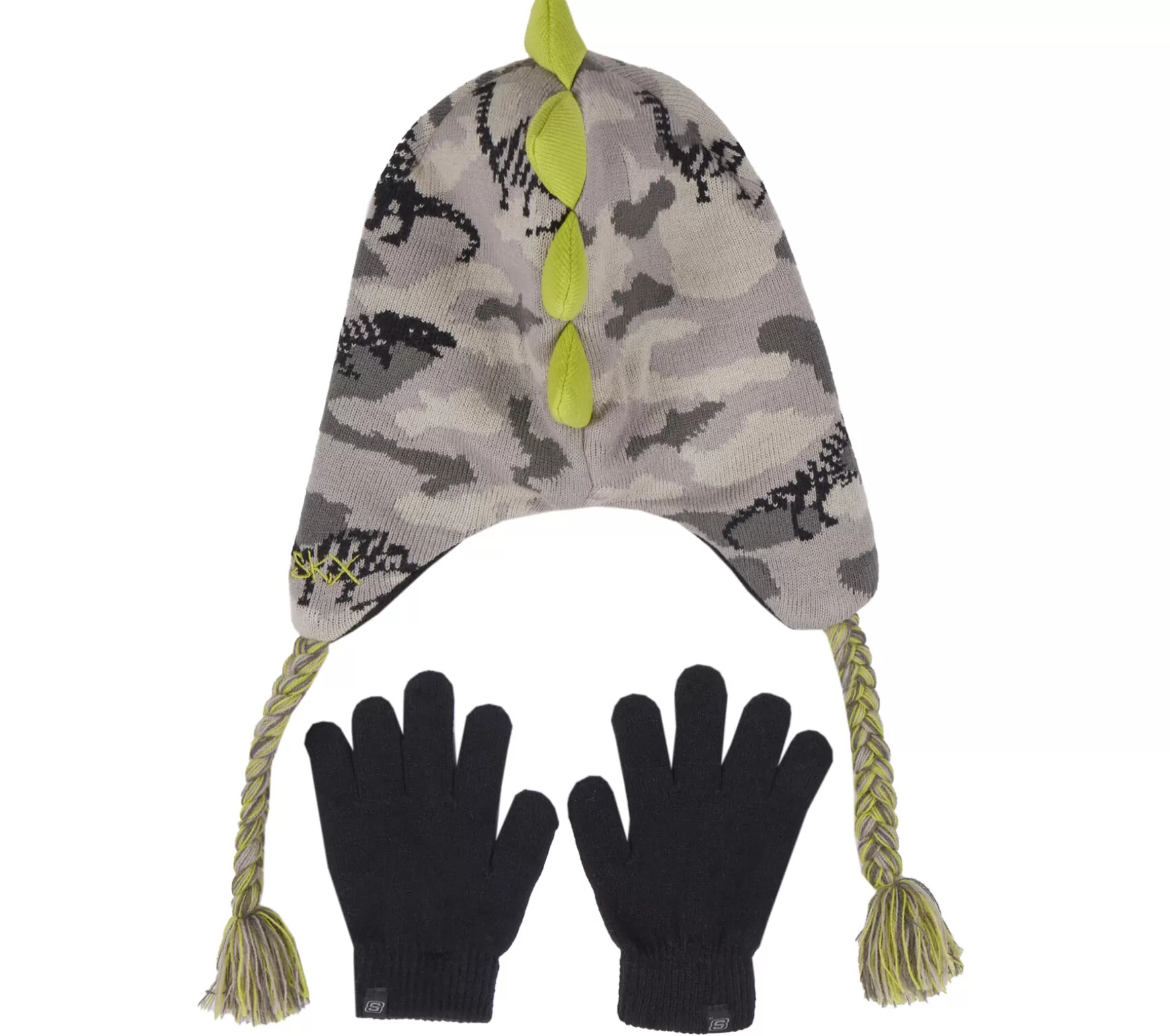 Dino Camo Jacquard Hat and Glove Set | Skechers Discount