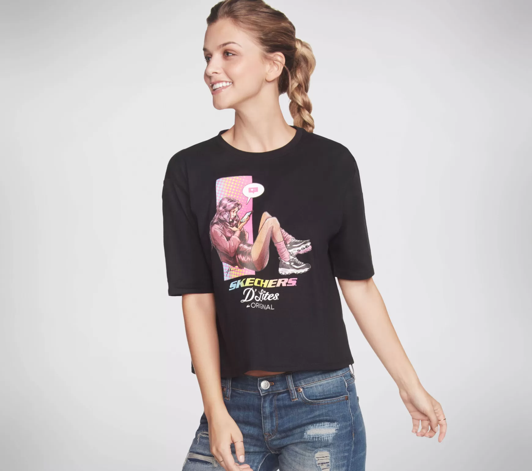 D'Lites Cell Girl Cropped Tee | Skechers Best