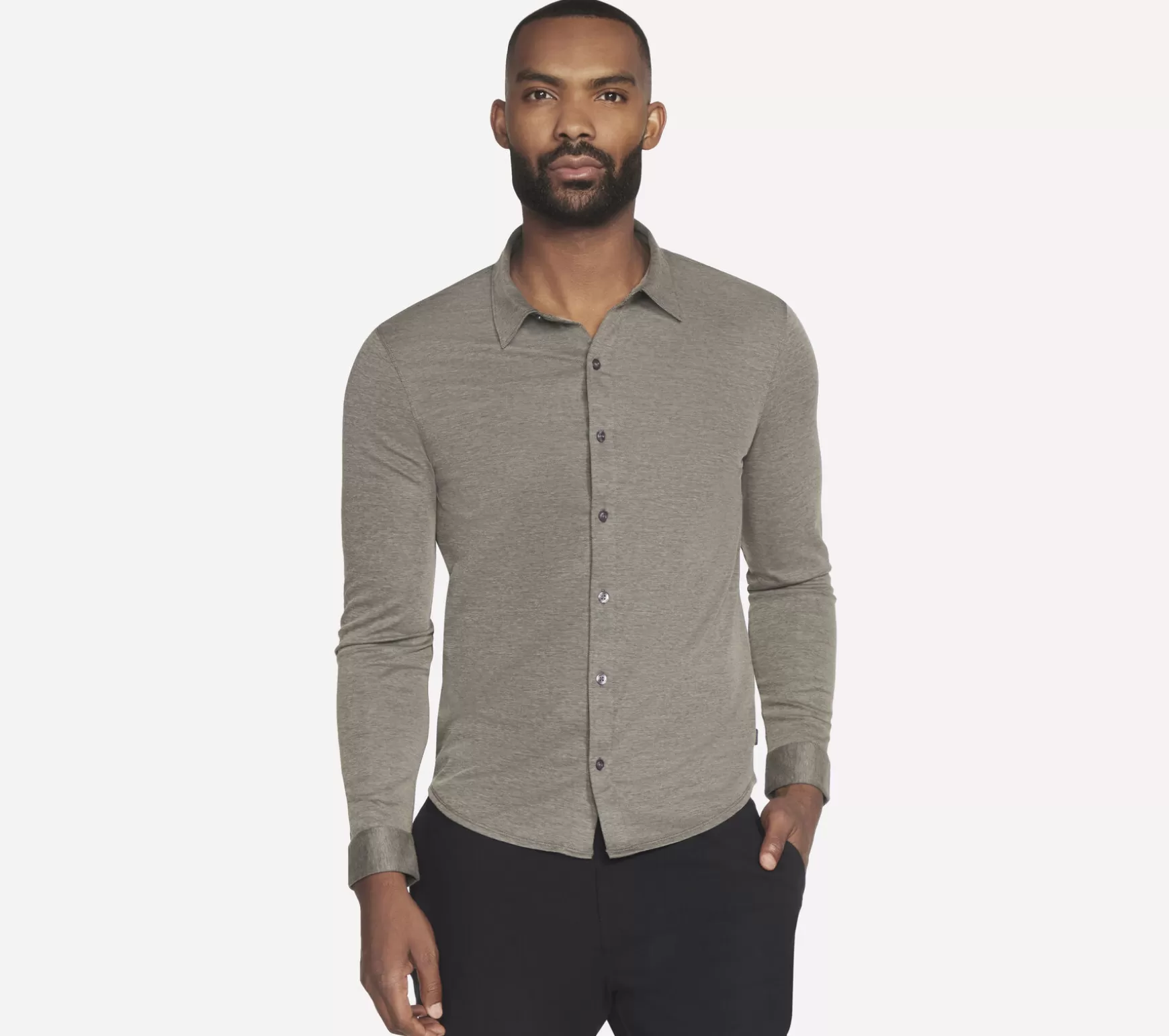 GO DRI Off Duty Button Down Shirt | Skechers Cheap