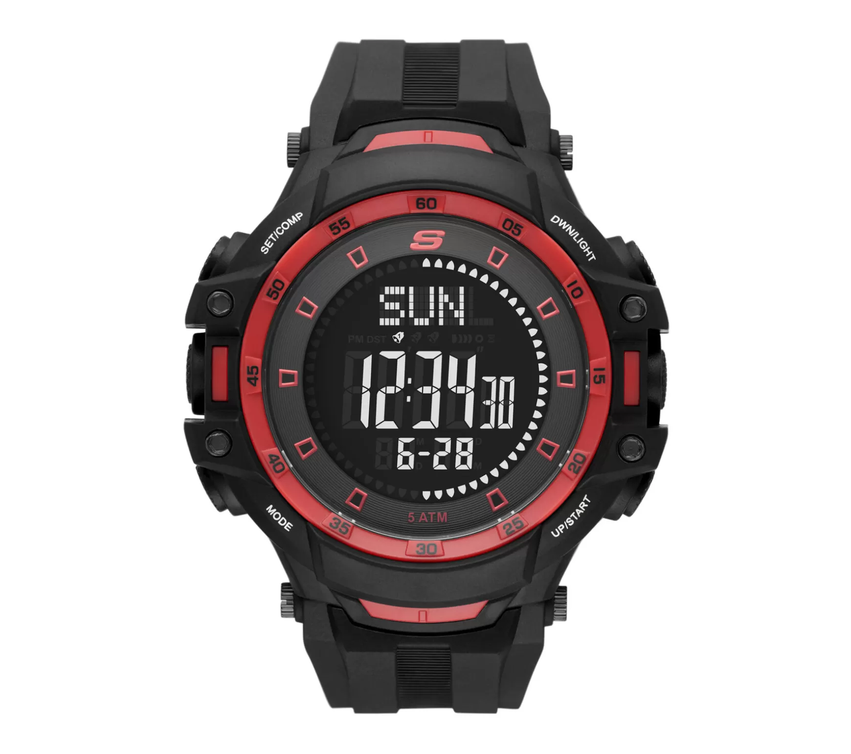 Grandpoint Black & Red Watch | Skechers New