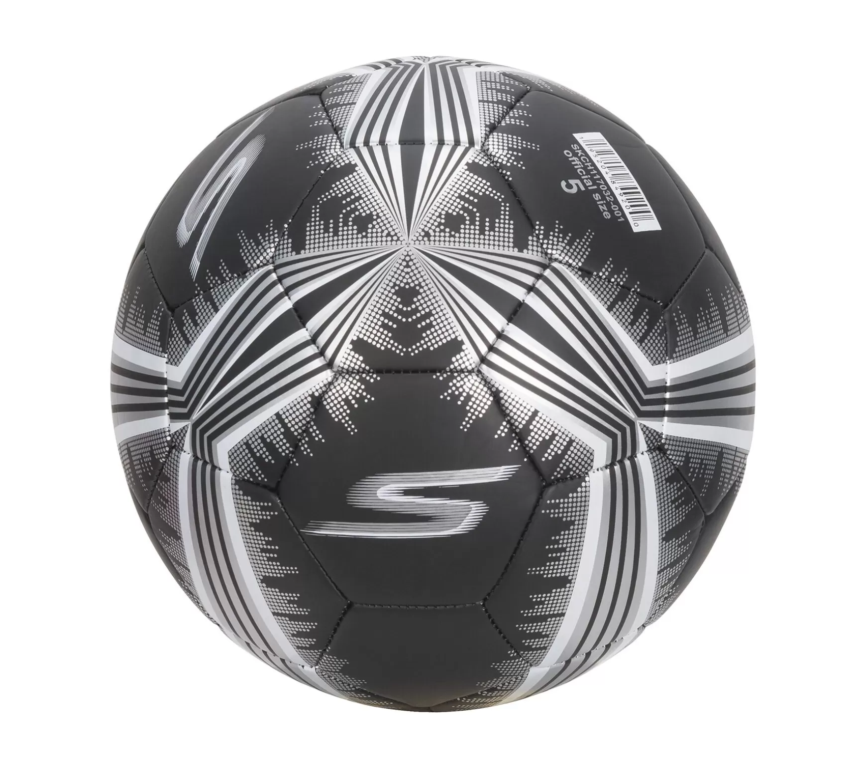 Hex Metallic Mini Stripe Size 5 Soccer Ball | Skechers New