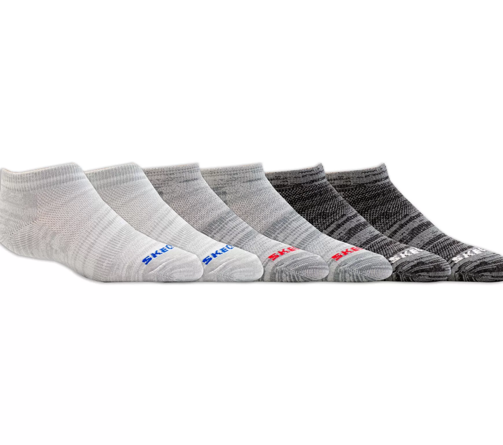 6 Pack Low Cut Non Terry Socks | Skechers Shop