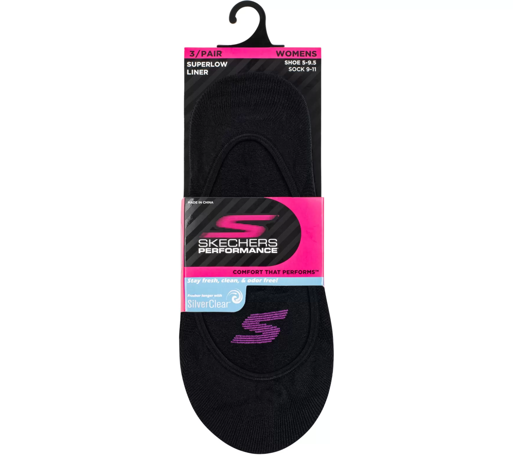 3 Pack Sport Mesh No Show Liner Socks | Skechers Discount