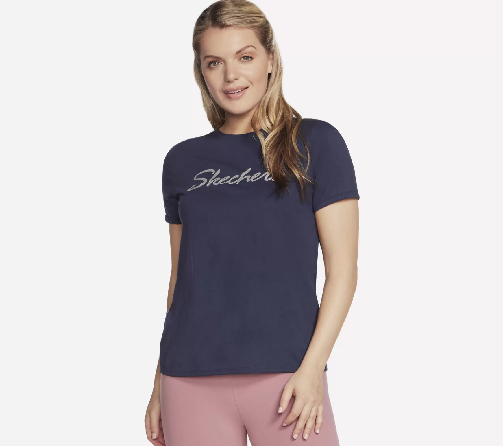 Metallic Logo Tee | Skechers Best