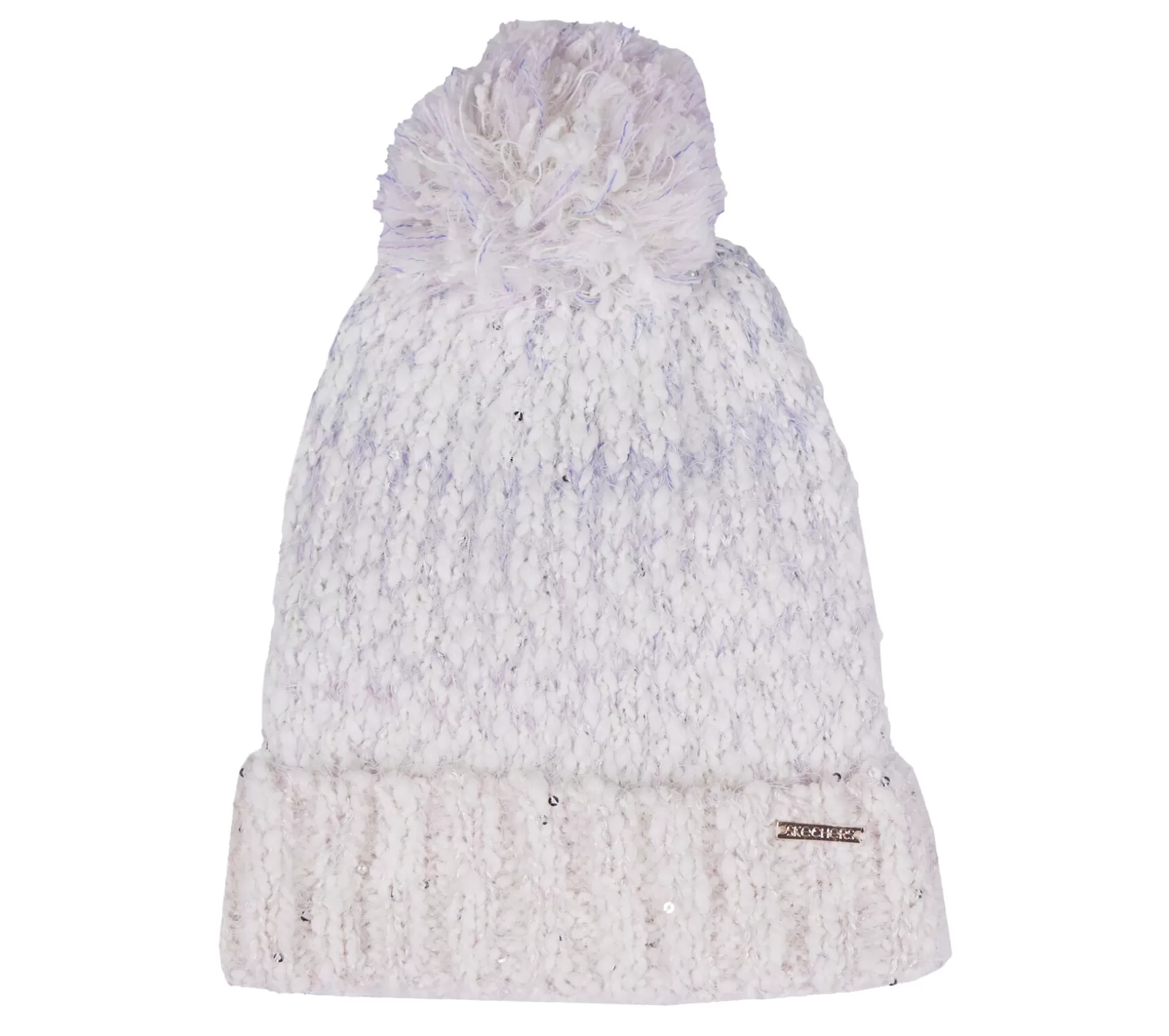 Slub Knit Ivory Pom-Pom Beanie | Skechers Cheap