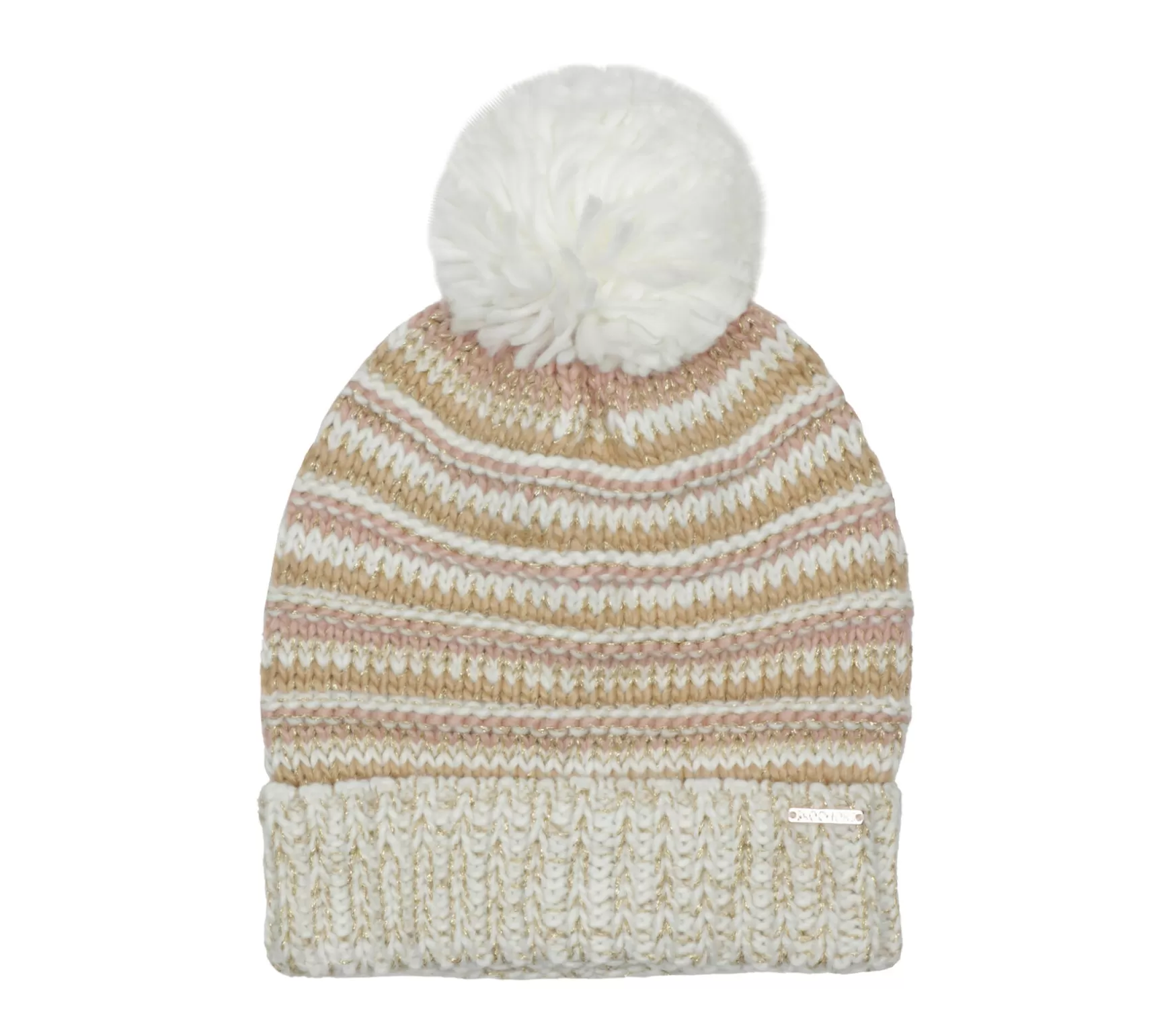 Textured Stripe Chunk Beanie | Skechers Cheap